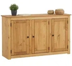 CARO-M&ouml;bel Sideboard, Kiefer, Kiefer, Holz, Kiefer, Vintage, 135x80x40 cm,