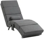 Homcom Bodenstuhl,, Dunkelgrau, Metall, 1-Sitzer, F&uuml;llung: Polyester,Schaumstoff,