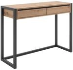 Mid.you Konsolentisch, Anthrazit, Eiche, Holzwerkstoff, 2 Schublade(n) Schubladen,