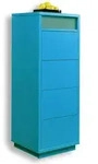 Aileenstore Kommode, T&uuml;rkis, Holzwerkstoff, Nachbildung, 4 Schubladen, einzeln