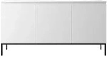 Selsey Sideboard, Wei&szlig;, Metall, 150x77x35 cm, Wohnzimmer, Kommoden & Sideboards,