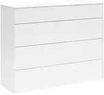 SetOne by Musterring Sideboard Riverside, Wei&szlig;, Kunststoff, 4 Schublade(n)