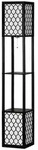 Homcom Stehlampe, Schwarz, Kunststoff, 26x156x26 cm, Lampen & Leuchten,
