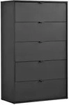 Mokebo Kommode, Anthrazit, Holzwerkstoff, 80x117x40 cm, Wohnzimmer, Kommoden &