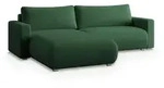 Masseno Ecksofa, Gr&uuml;n, Kunststoff, 3-Sitzer, L-Form,L-Form, 265x183 cm, Wohnzimmer,