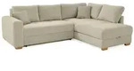 luma-home Ecksofa-Dauerschl&auml;fer, Greige, Holz, 4-Sitzer, F&uuml;llung: Polyurethan