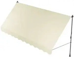 Juskys Klemmmarkise, Beige, Textil, 400x200x120 cm, Sonnen- & Sichtschutz, Markisen