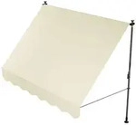 Juskys Klemmmarkise, Beige, Textil, 250x200x120 cm, Sonnen- & Sichtschutz, Markisen