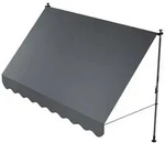 Juskys Klemmmarkise, Grau, Textil, 300x200x120 cm, Sonnen- & Sichtschutz, Markisen