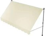 Juskys Klemmmarkise, Beige, Textil, 350x200x120 cm, Sonnen- & Sichtschutz, Markisen
