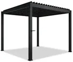 Juskys Pergola/, Anthrazit, Metall, 300x240x300 cm, Sonnen- & Sichtschutz,...