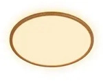 Briloner Led-Paneel Tava Wood, Hellbraun, Kunststoff, rund,rund, F, 3 cm, Lampen &