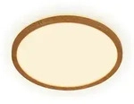 Briloner Led-Paneel Tava Wood, Eiche, Kunststoff, rund,rund, 3 cm, Backlight-Effekt,