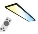 Led-Paneel Slim, Schwarz, Kunststoff, rechteckig,rechteckig, 20x3x98 cm, Lampen &