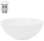 Ml-Design Waschbecken, Wei&szlig;, Keramik, 28x11.6x28 cm, Badezimmer, Waschbecken &