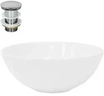 Ml-Design Waschbecken, Wei&szlig;, Keramik, 28x11.6x28 cm, Badezimmer, Waschbecken &