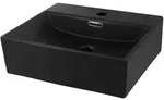 Ml-Design Waschbecken, Wei&szlig;, Keramik, 41.5x13x36 cm, Badezimmer, Waschbecken &