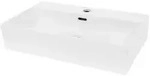 ECD-Germany Waschbecken, Wei&szlig;, Keramik, 36.5x13x60.5 cm, Badezimmer, Waschbecken &