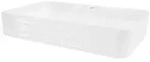 LuxeBath Waschbecken, Wei&szlig;, Keramik, 38x12x68 cm, Badezimmer, Waschbecken &