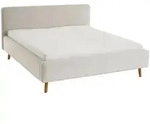 Xora Polsterbett, Beige, Holz, Esche, massiv, H2 + H3, 160x200 cm, Reach,