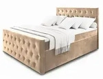 Masseno Boxbett, Beige, Holz, H2 + H3, 180x200 cm, Schlafzimmer, Betten,