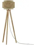 Vicco Stehlampe, Creme, Holz, Rund, 45x142x45 cm, Lampen & Leuchten,
