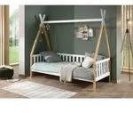 Vipack Hausbett, Wei&szlig;, Kiefer, Holz, Kiefer, 90x200 cm, Kinder- & Jugendzimmer,