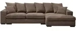 Kaiser M&ouml;bel Ecksofa, Braun, Holz, L-Form, 285x155 cm, Wohnzimmer, Sofas &...