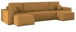 Kaiser M&ouml;bel Ecksofa, Gelb, Textil, 5-Sitzer, U-Form, 312x142 cm, Wohnzimmer, Sofas