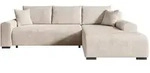 Ecksofa, Creme, Textil, 3-Sitzer, L-Form, 270x185 cm, Wohnzimmer, Sofas &...