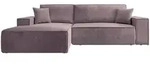 Selsey Ecksofa, Pink, Kunststoff, 3-Sitzer, Ottomane links,L-Form, 267x167 cm,