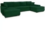 Sofnet Wohnlandschaft, Gr&uuml;n, Textil, 7-Sitzer, U-Form,Rechteckig, 350x85x185 cm,