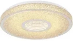 Globo Led-Deckenleuchte Astania, Chrom, Wei&szlig;, Klar, Grau, Kunststoff, Metall,...