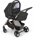 Cam il Mondo del Bambino S.p.A. Kombi-Kinderwagen, Schwarz, Kunststoff, 507x564x907