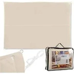 Relaxdays Sonnensegel, Beige, Textil, Metall, 400x300 cm, Sonnen- & Sichtschutz,