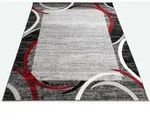 Paco Home Kurzflor-Teppich, Rot, Kunststoff, Rechteckig, 80x150 cm, Teppiche &