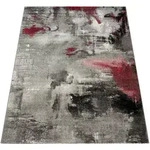 Paco Home Kurzflorteppich, Dunkelrot, Kunststoff, Rechteckig, 120x170 cm, Teppiche &