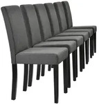 [en.casa] Esszimmerstuhl-Set, Grau, Holz, 43x89x54 cm, Esszimmer, St&uuml;hle,