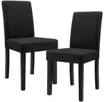 [en.casa] Esszimmerstuhl-Set, Schwarz, Holz, 42x90x48 cm, Esszimmer, St&uuml;hle,