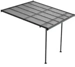 Juskys Terrassendach, Dunkelgrau, Metall, 313x300x300 cm, Sonnen- & Sichtschutz,