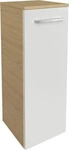 MID.YOU MIDISCHRANK Eiche, Wei&szlig; Hochglanz 30.2x82.6x32 cm