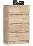 Akord Kommode, Sonoma Eiche, Holzwerkstoff, Nachbildung, Holz Optik, 4...