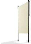 Juskys Senkrechtmarkise, Beige, Textil, 120x310 cm, Sonnen- & Sichtschutz,