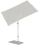 Suncomfort by Glatz Sonnenschirm, Hellgrau, Metall, 195x140 cm, h&ouml;henverstellbar,