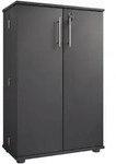 Mid.you Cd-Regal Engalo, Anthrazit, Kunststoff, 20 F&auml;cher, 60x93x31 cm, Wohnzimmer,