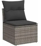 vidaXL Gartensofa, Grau, Kunststoff, Rechteckig, 62x69x55 cm, Loungem&ouml;bel,