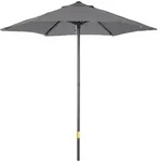 Outsunny Sonnenschirm, Dunkelgrau, Kunststoff, 196x196 cm, Sonnen- & Sichtschutz,