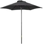 Outsunny Sonnenschirm, Schwarz, Kunststoff, 196x196 cm, Sonnen- & Sichtschutz,