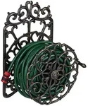 Relaxdays Schlauchhalter, Mehrfarbig, Metall, 33x52x31 cm, Gartenzubeh&ouml;r,
