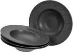 Creatable Pastateller, Anthrazit, Keramik, 4-teilig, rund, Essen & Trinken, Geschirr,